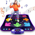 Juguetes de alfombrilla de baile para niñas y niños de 3 a 12 años, alfombrillas de baile con 8 botones iluminados y Bluetooth inalámbrico, juguete de baile con música y 5 modos de juego, regalos de