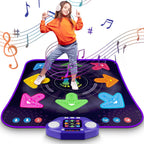 Juguetes de alfombrilla de baile para niñas y niños de 3 a 12 años, alfombrillas de baile con 8 botones iluminados y Bluetooth inalámbrico, juguete de baile con música y 5 modos de juego, regalos de