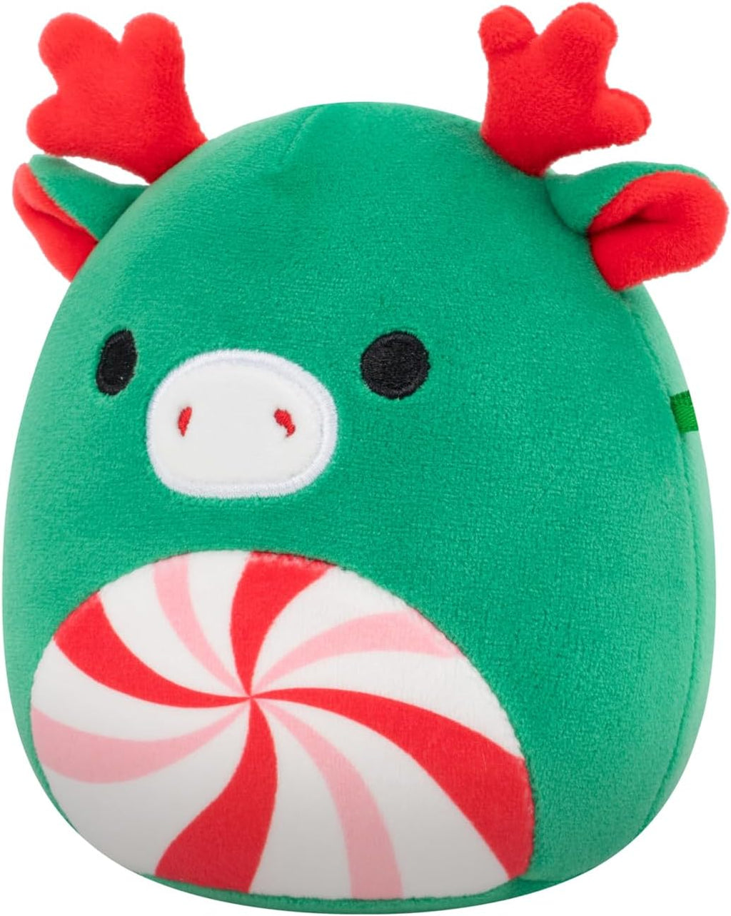 Squishmallows Original Zumir the Green Moose de 5 pulgadas con vientre de remolino de menta – Peluche oficial de Jazwares (pequeño)