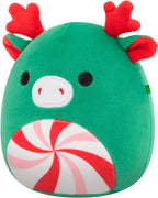 Squishmallows Original Zumir the Green Moose de 5 pulgadas con vientre de remolino de menta – Peluche oficial de Jazwares (pequeño)