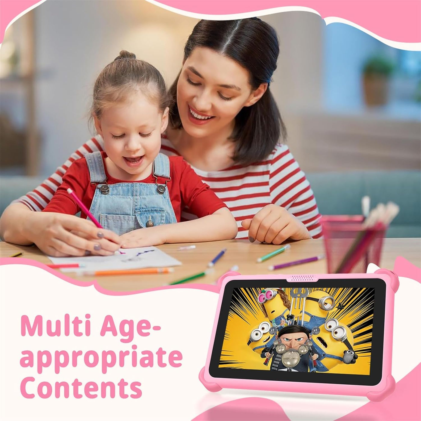 okulaku Tableta para niños, tabletas de 7 pulgadas para niños de 3...