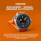 UNDONE Aqua Collection - Reloj automático para hombre, relojes de buceo para hombre