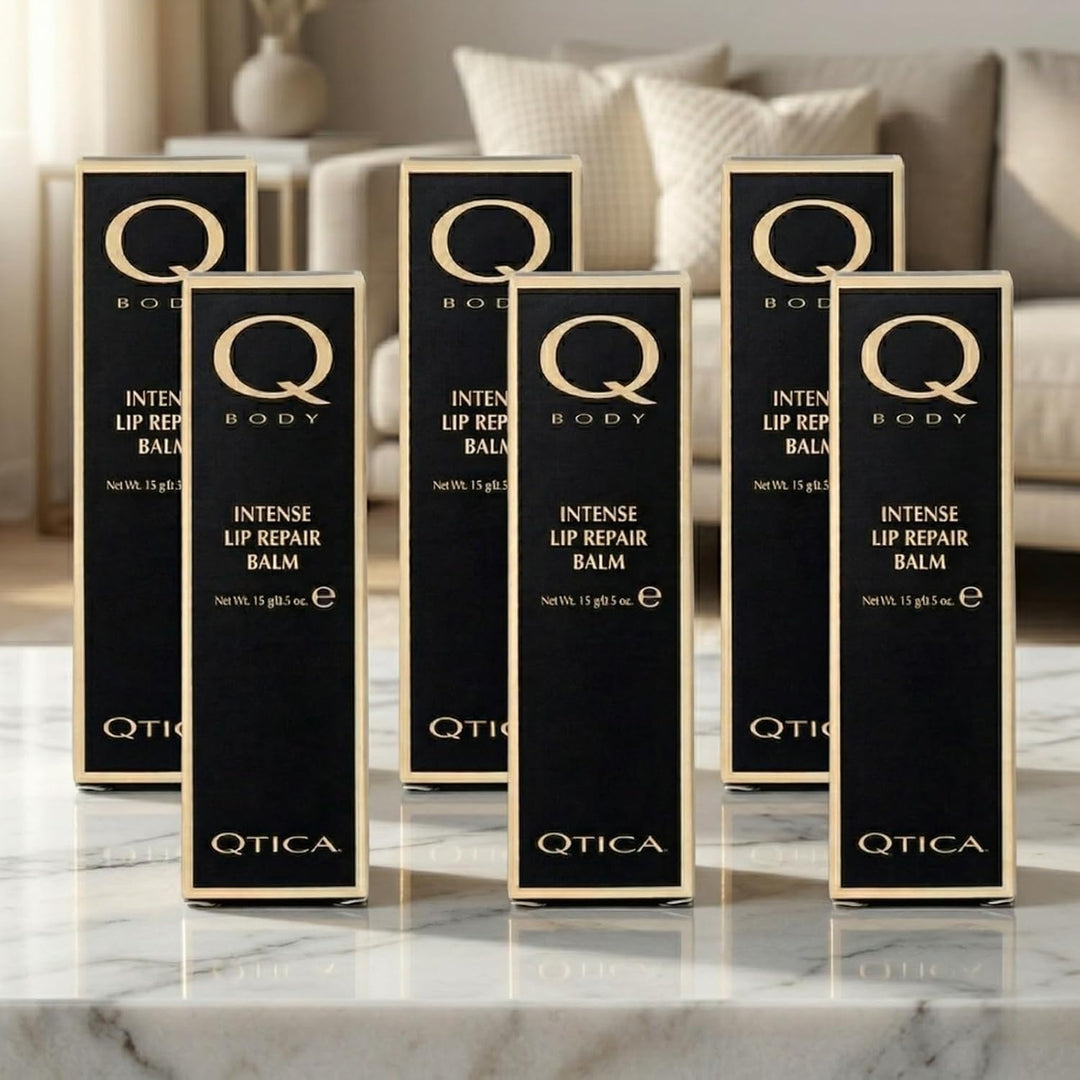 Qtica Bálsamo reparador labial intenso (juego de 6)