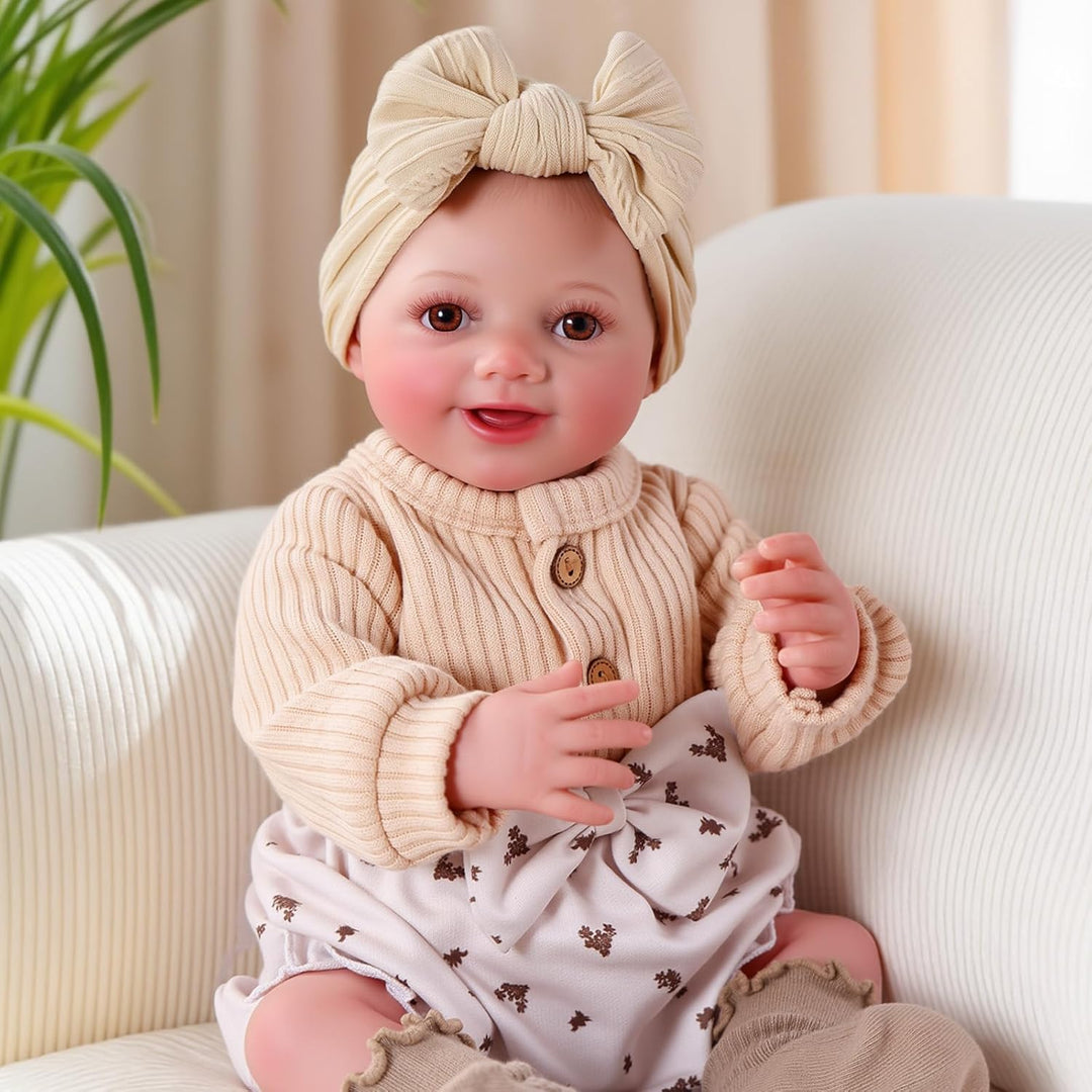 BABESIDE Drink and Wet Reborn Baby Dolls Girl - Muñeca de vinilo su...