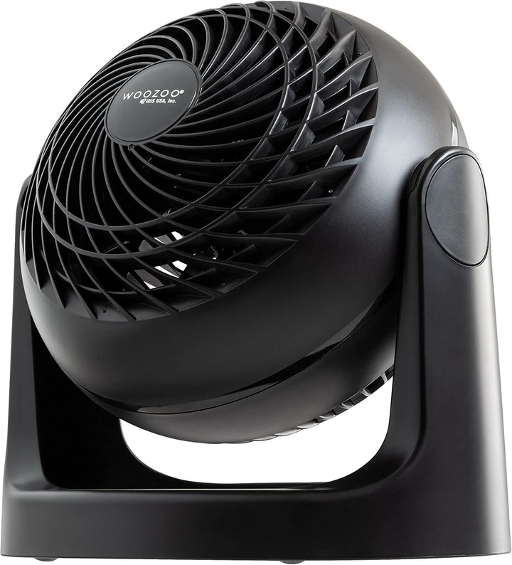 IRIS USA WOOZOO Ventilador de escritorio pequeño, inclinación verti...