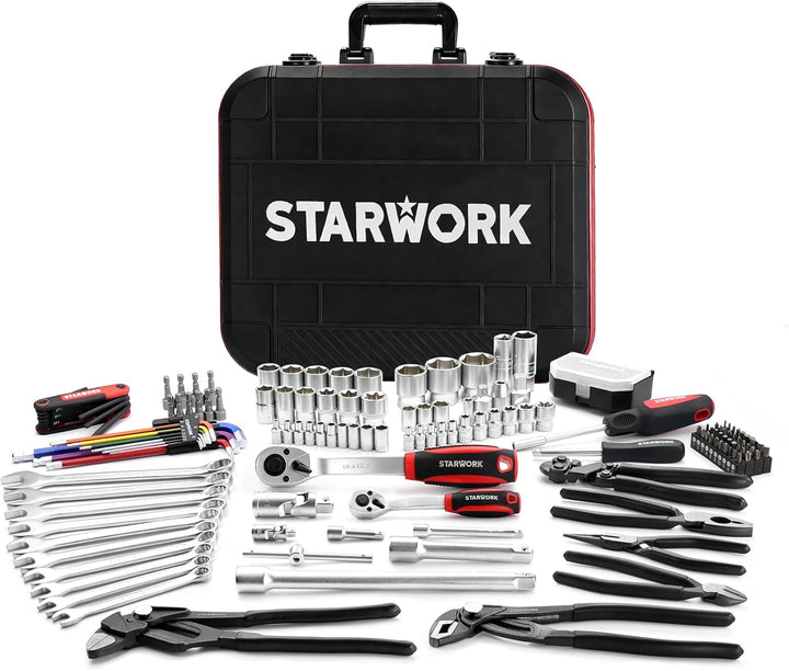 STARWORK TRUE MECHANIC™ Juego de herramientas mecánicas de 169 piez...