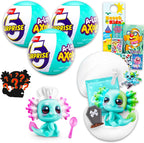 Zuru Axolotl - Juego de juguetes misteriosos - Paquete con 3 bolas misteriosas con mini figura de animal, calcomanías, más | Bolas ciegas de ajolote ZURU para niños y niñas