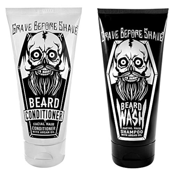 Grave Before Shave™ Paquete de acondicionador para barba y lavado d...
