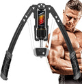 EAST MOUNT Ejercitador de brazo Twister con pantalla de contador, potencia hidráulica ajustable de 22 a 440 libras, expansor de pecho para el hogar, equipo de entrenamiento muscular de hombro