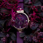 Relojes de Mujer Flor de Cerezo Reloj de Mujer Esfera de Madreperla Reloj de Dama con Correa de Cuero Forma de Pétalo Sakura Relojes de Flor de Cerezo para Mujeres Cristal de Zafiro para Durabilidad y