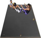 GXMMAT Extra Wide Large Exercise Mat 12'x7'/10'x7/8'x7(7mm)