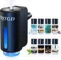 Ambientador inteligente para automóvil, difusor de ambientador de coche con 3 modos ajustables, aromatizante recargable para Carro con 8 piezas de aceite esencial, de larga duración, negro