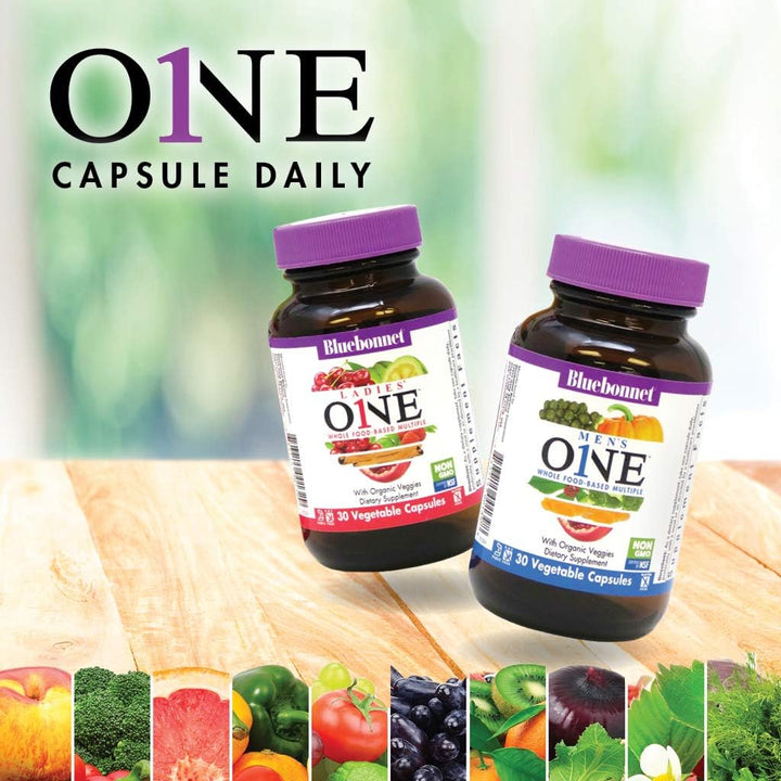 Bluebonnet Nutrition One for Men Whole Food-Based Multiple, nutrici...