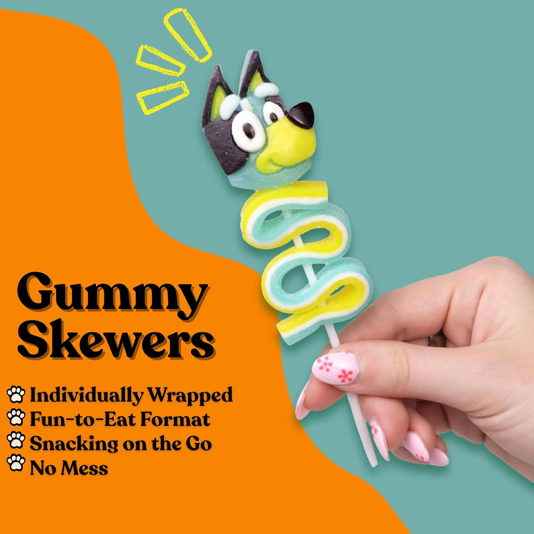 Bluey and Bingo - Paletas de gomitas brochetas de caramelo