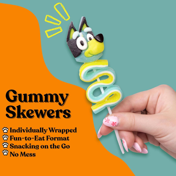Bluey and Bingo - Paletas de gomitas brochetas de caramelo