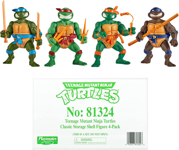 Tortugas Ninja Adolescentes Mutantes: Tortugas Clásicas de 4" - Paq...
