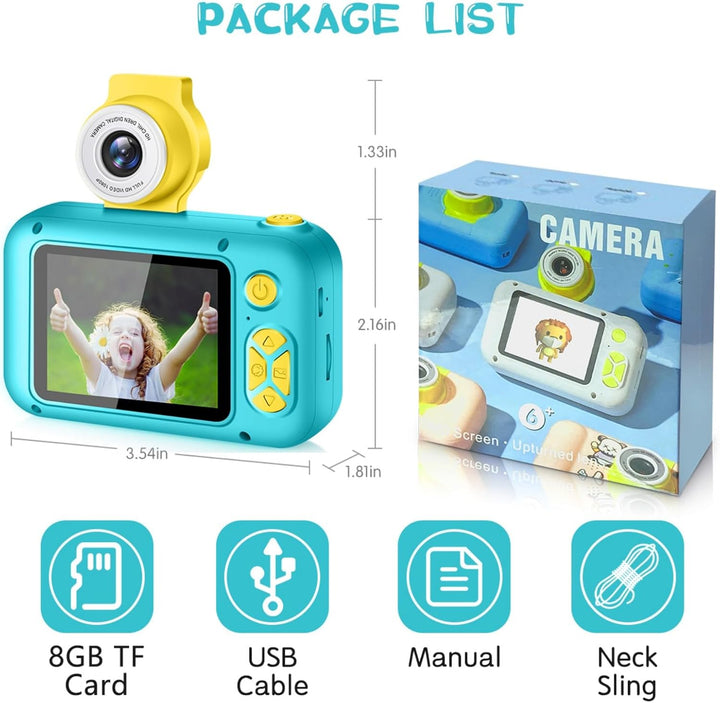 ARNSSIEN Cámara para niños, cámara digital de juguete para niños pe...
