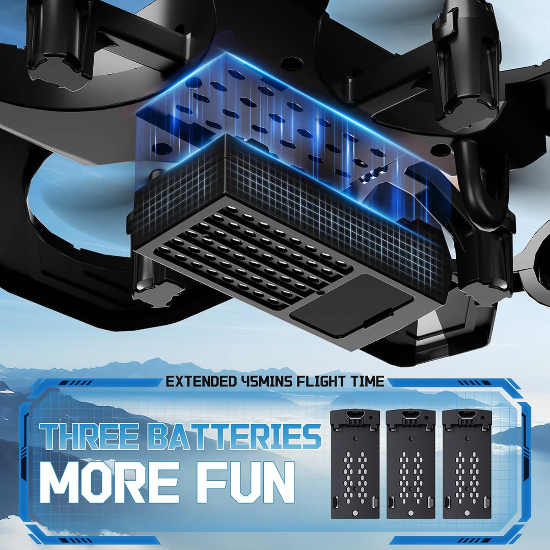 Tubokoro Aviones RC con 3 baterías para niños y adultos, control re...