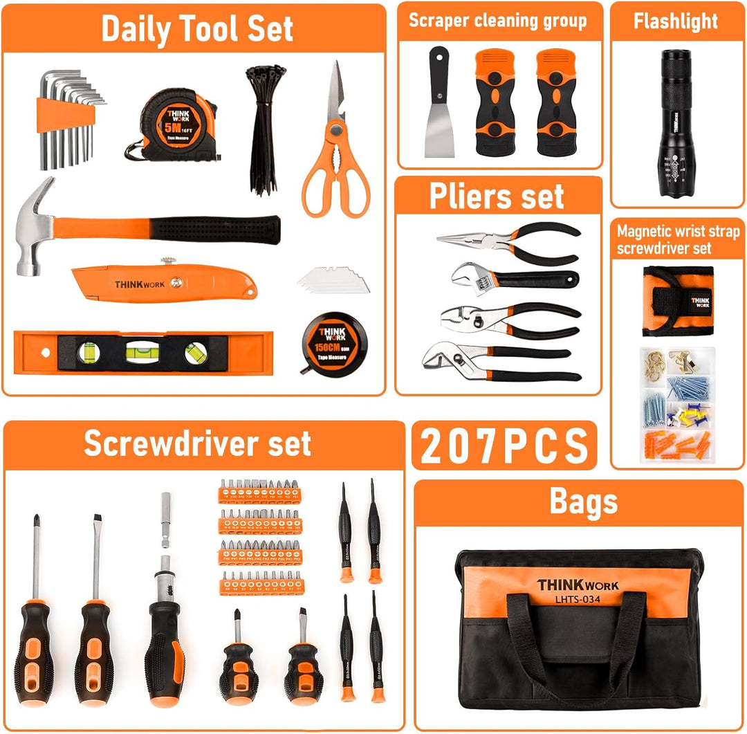 THINKWORK Juego de herramientas \u2013 Kit de herramientas de repar...