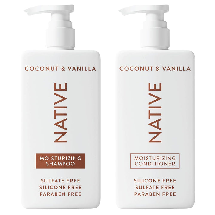 Native El champú y acondicionador de coco y vainilla contiene ingre...