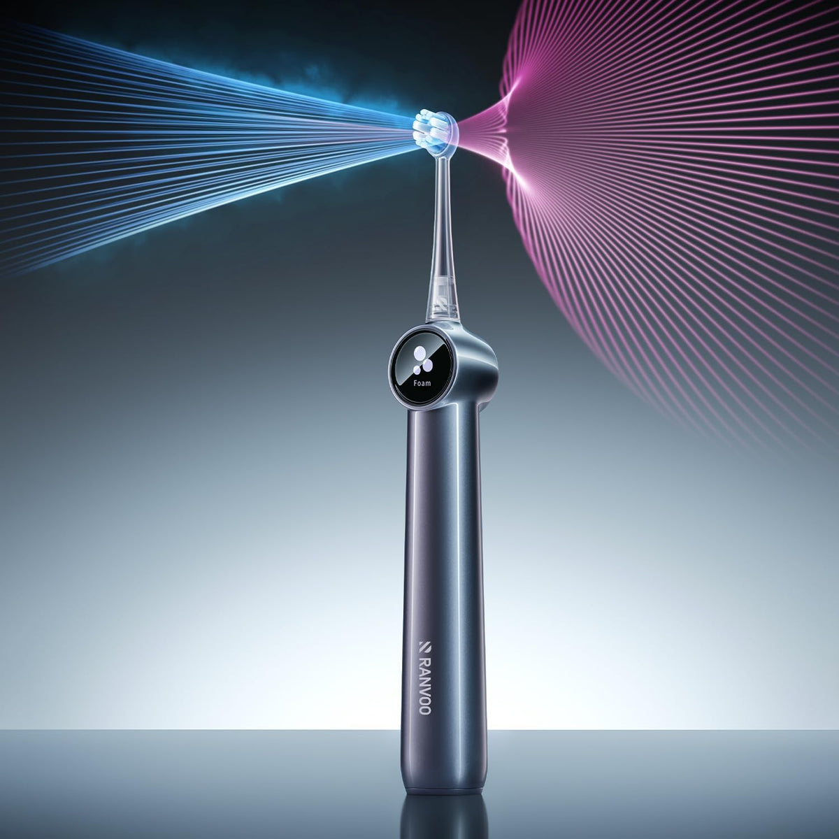 RANVOO AirJet X5 Cepillo de dientes eléctrico, recomendado por dentistas, gris