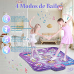 Tapete de baile para niñas de 3 a 12 años, tapete de baile de juguetes Frozen con Bluetooth