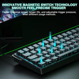 Aula WIN60 HE - Teclado mecánico 60% para juegos con cable, interru...