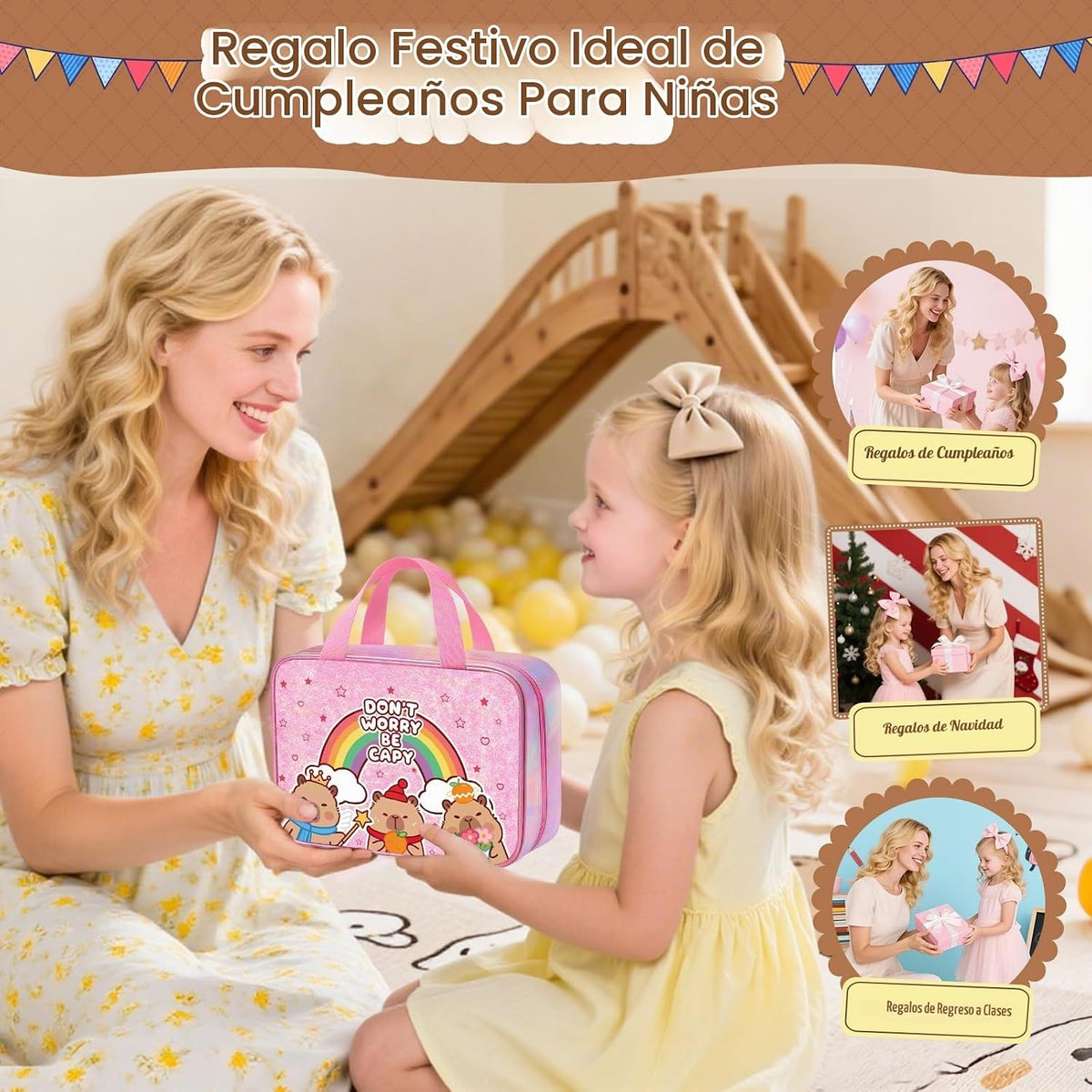DreamyCandy - Kit de dibujo Capybara de 73 piezas para niños de 4 a 8 años
