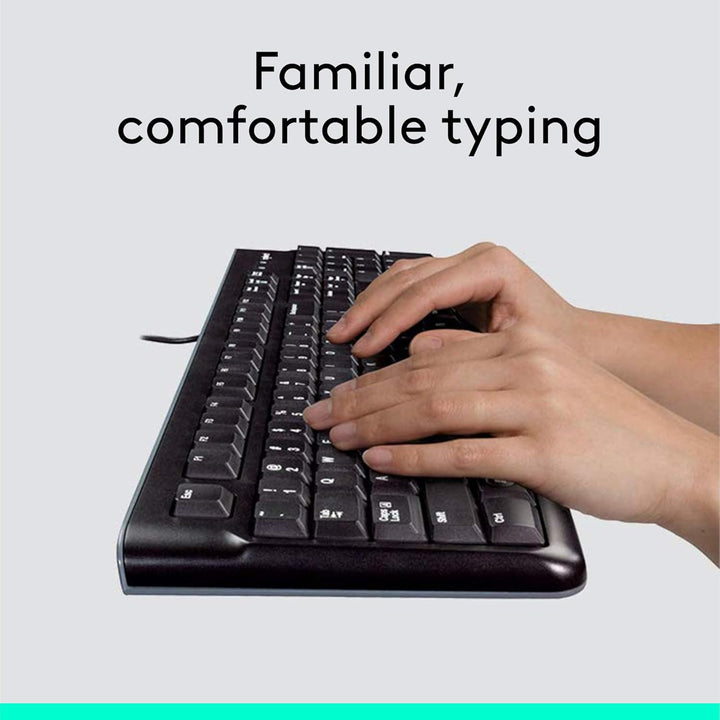 Logitech MK120 Combo de teclado y ratón con cable para