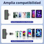 Micrófono Lavalier Inalámbrico Mini para iPhone Grabación de Video
