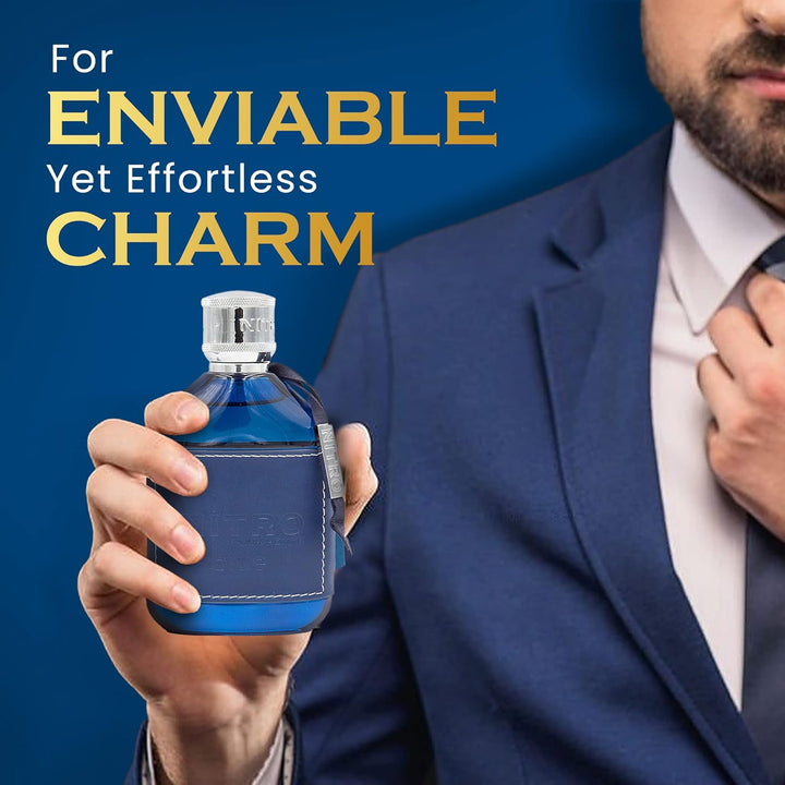 Dumont Nitro Blue Eau De Parfum para hombres de 3.4 onzas líquidas...