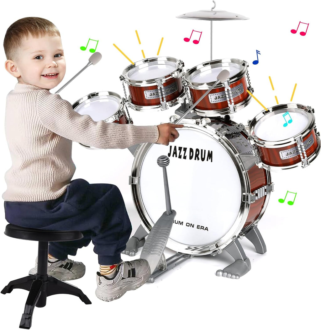 Batería infantil para niños pequeños 3-5 años - Instrumentos musicales Juguetes Regalos de cumpleaños