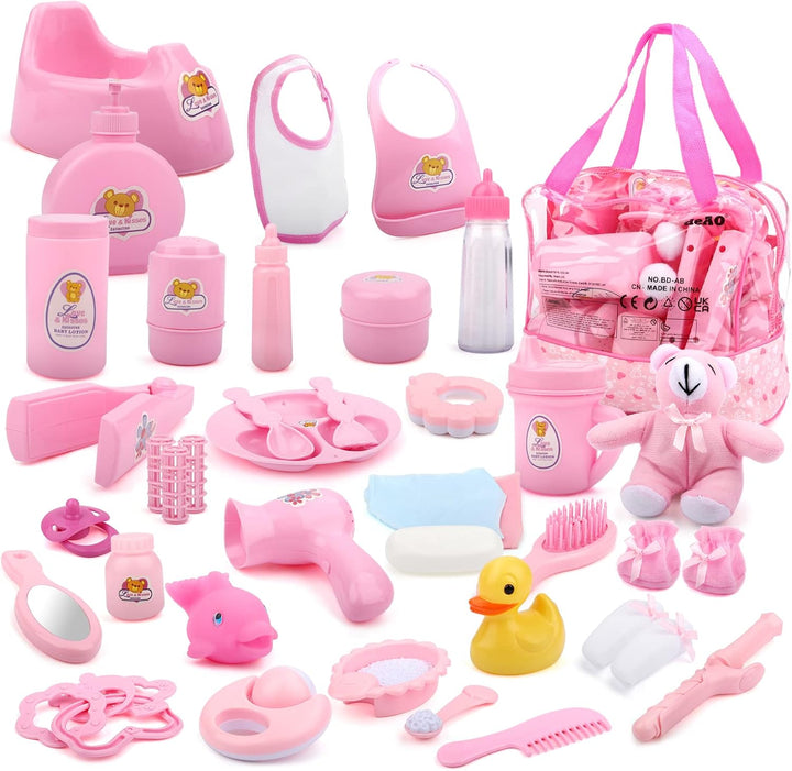 28 piezas de accesorios para muñecas de bebé, accesorios de aliment...