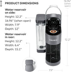 Keurig K-Supreme - Cafetera de cápsulas K-Cup de una sola porción, tecnología MultiStream, 4 tamaños de preparación, depósito extraíble de doble posición de 66 onzas, gris
