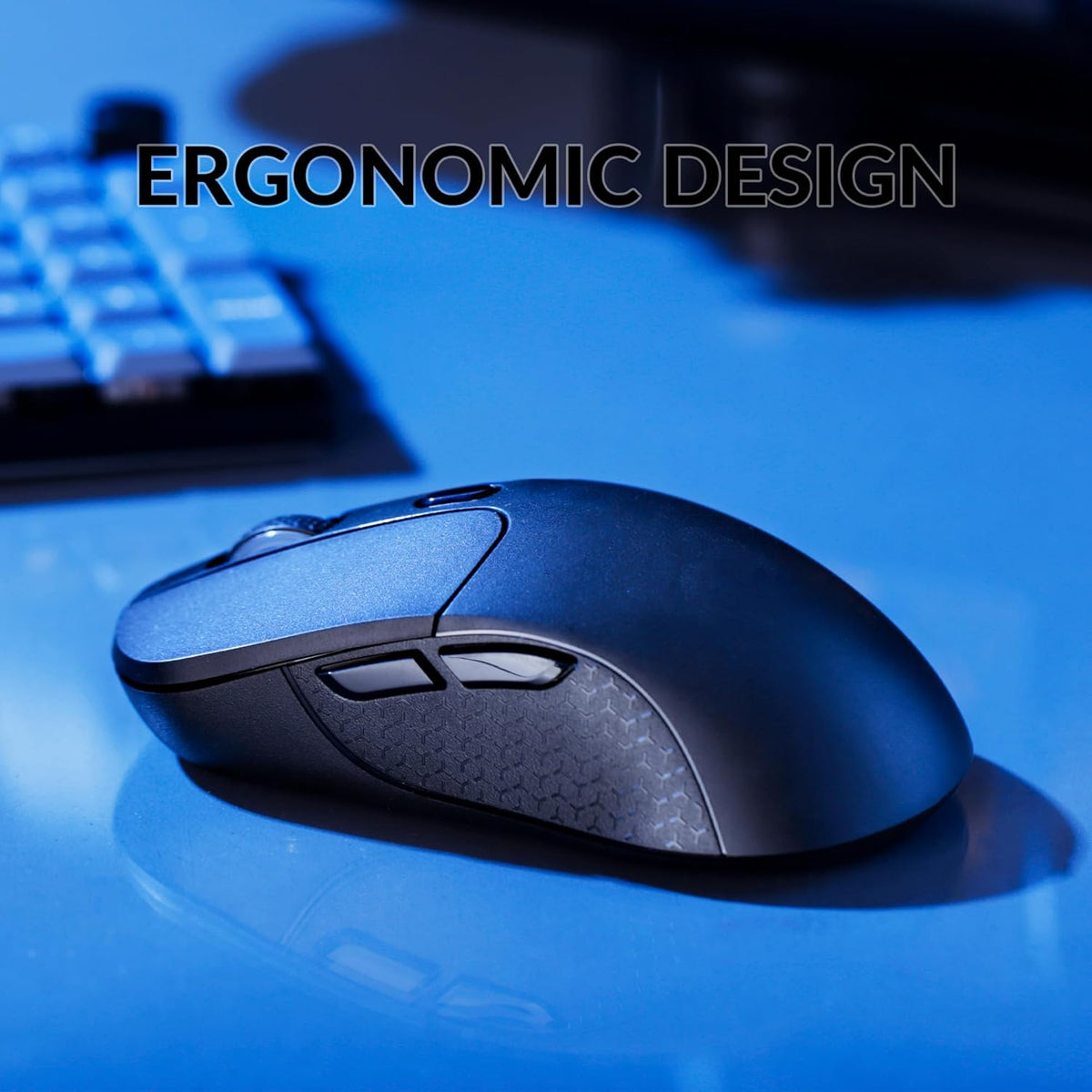 Keychron M3 - Ratón inalámbrico, sensor PAW3395 con botón macro pro...