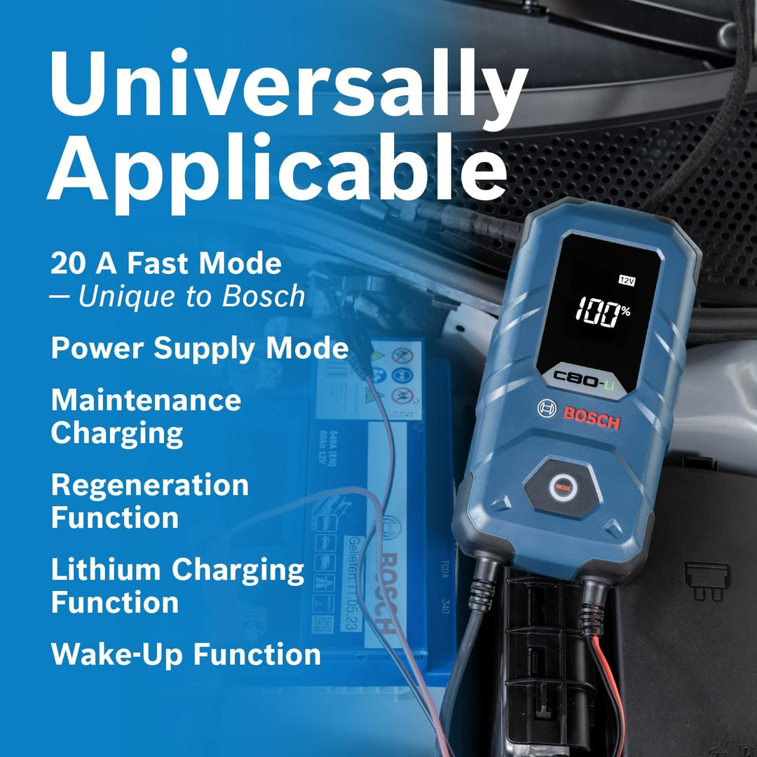 Bosch C80-Li: Cargador de Batería de Próxima Generación de 15A 6V\/...