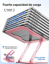 JCZT Soporte ajustable para laptop para escritorio, elevador plegab...