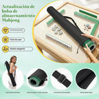 Se envía tapete de Mahjong enrollado con regla sin arrugas, 32.5 x