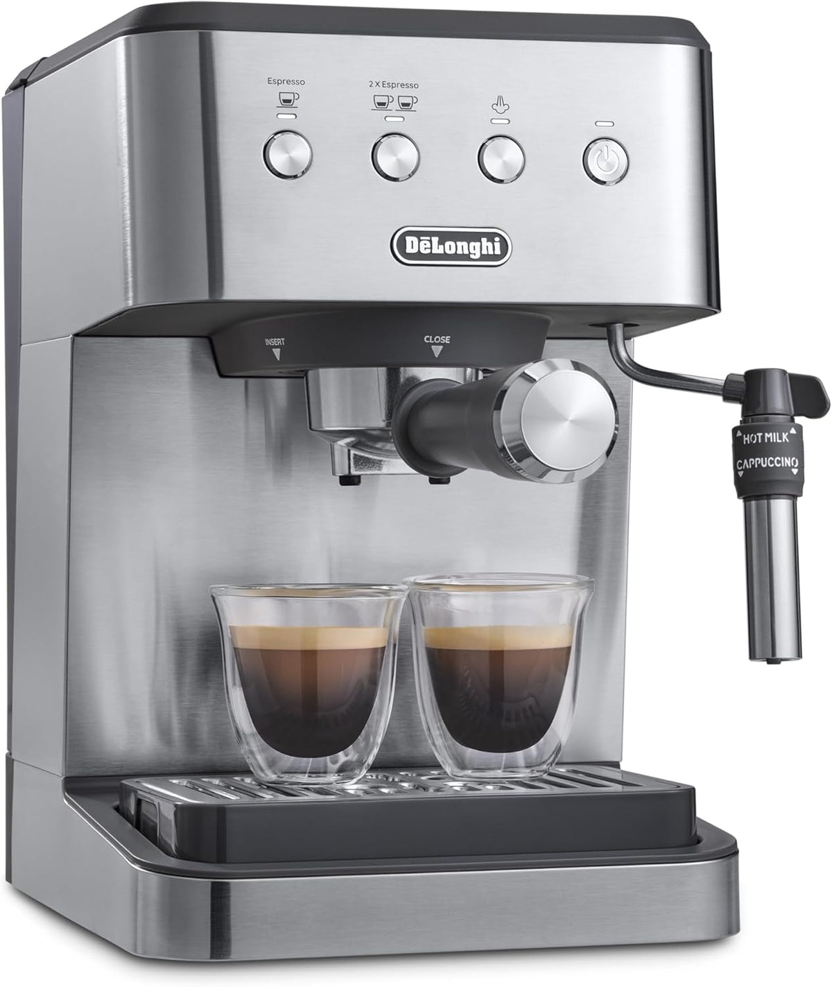 De'Longhi Máquina de café espresso Classic Signature, espumador de leche