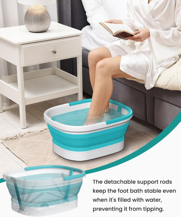 Nekteck Tina Plegable para Remojo de Pies con Cubo para Bañera de P...