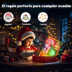 Geokay 16" Rechargeable LED Drawing Board, 9-Color Light Modes, Neon Art Dry Erase Light Up Doodle Glow Pad con Built-en Stand, Sketching Gift Toy para Kids/Girls/Teens, 7 Markers & Tracing Book