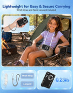 Cámara digital de 50 MP, cámara de vlogging 4K con funda impermeable IP68, zoom 16X, cámara de enfoque automático de 32 filtros para niños, para viajes, niños y adolescentes