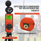 BTMETER BT-881W - Anemómetro medidor de estrés térmico, medidor digital para interiores y exteriores WBGT (temperatura de globo de bulbo húmedo) con velocidad del viento, temperatura ambiente, probador de humedad