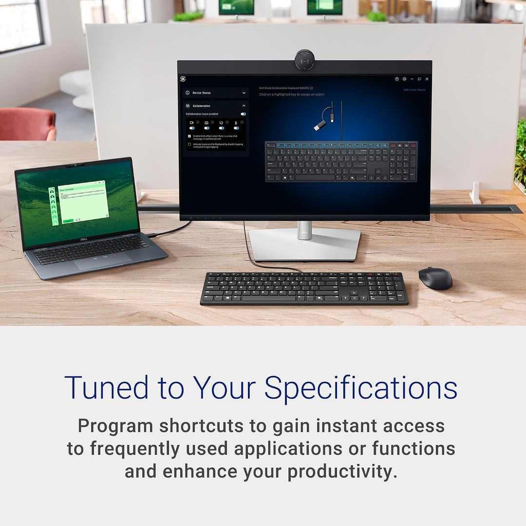 Dell KB525C Teclado de Colaboración Alámbrico - Conectividad Versát...