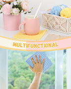 Aeelike Kit de Tejido para Principiantes Adultos, Set Fácil de Tejer Paños de Cocina, Color B