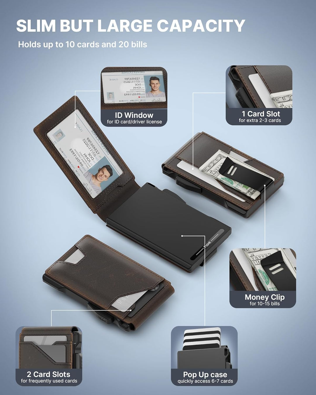 typecase Cartera táctica para hombres portador de tarjetas: estuche...