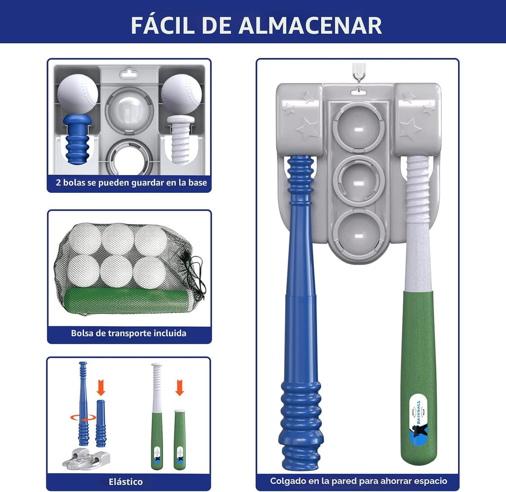 QDRAGON 2 en 1 Juegos de Bolos Ball para niños con Máquina de Lanzamiento Automática