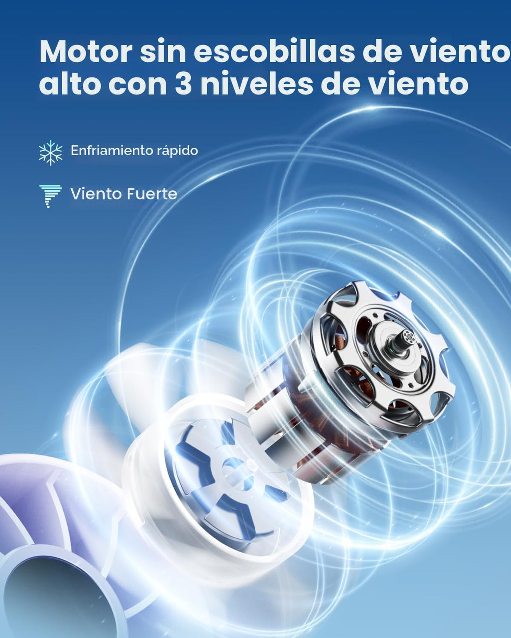 Gaiatop - Mini ventilador portátil, ventilador de mano recargable U...