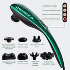 MEGAWISE Masajeador eléctrico de mano de tejido profundo para hombro, cintura, pierna, motor potente de 3700 RPM (verde)