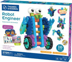 Thames & Kosmos Primer kit de ingeniería de robots para niños: experimento STEM para jóvenes aprendices | Construye 10 robots sin motor | Juega y aprende con manual en formato libro de cuentos |